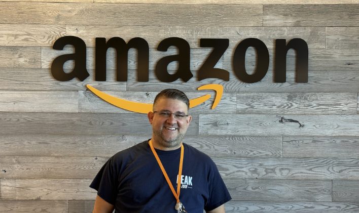 Me, on my last day of working for AWS